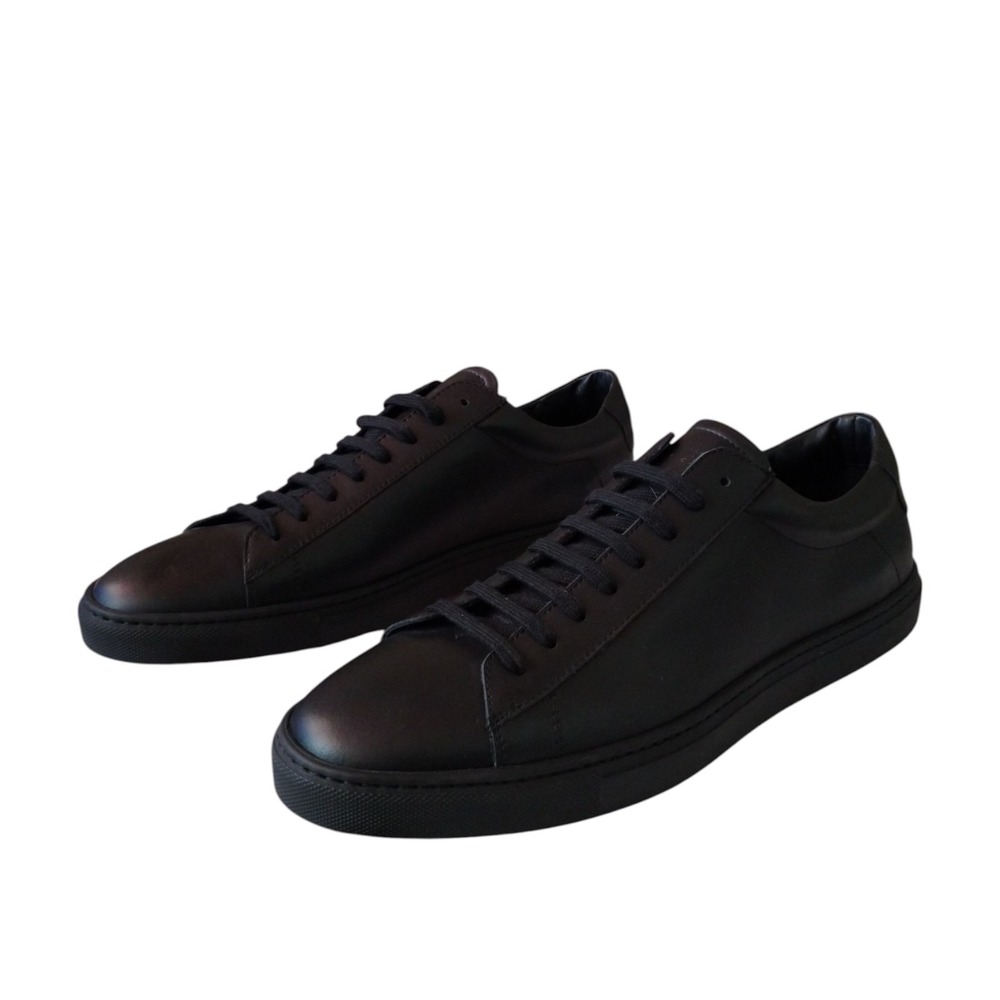 Oliver Cabell Low 1 Sneakers Mens US 11 Jet Black Leather Shoes Italy
